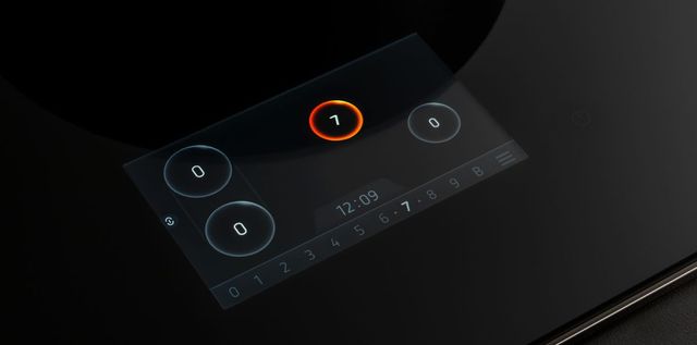 Bertazzoni Professional Series 30" Black Glass Induction Cooktop with TFT Display Interface-1
