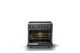 Viking® 7 Series 36" Cast Black Pro Style Dual Fuel Range-1