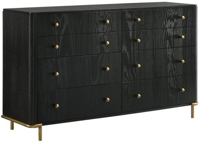 Coaster® Arini 5-Piece Black/Natural California King Bedroom Set-3