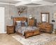 Horizon Home® Urban Rustic Brown Queen Panel Bed-3