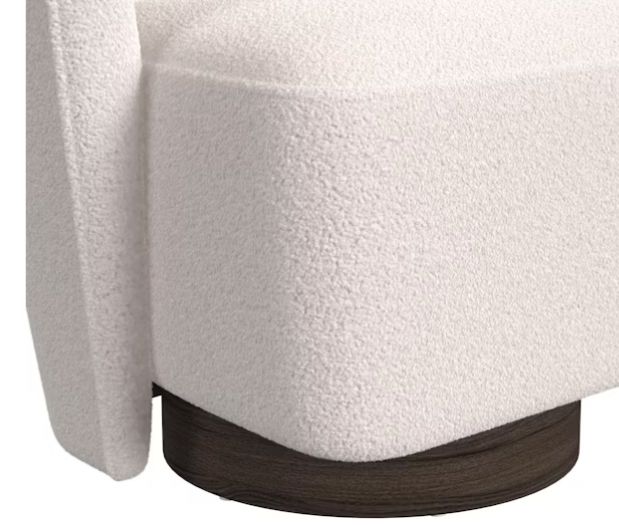 Elements International Kuga Ching Sand Swivel Chair-4
