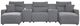 Signature Design by Ashley® Modmax II 5-Piece Pepper/Salt U-Shape Power Reclining Sectional and Chaise-0
