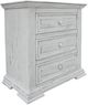 International Furniture Direct Terra White 4-Piece Vintage White Distressed Eastern King Bedroom Set-2