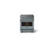 Viking® 5 Series 30" Novembery Sky Pro Style Induction Range with Polished Chrome Trim-3