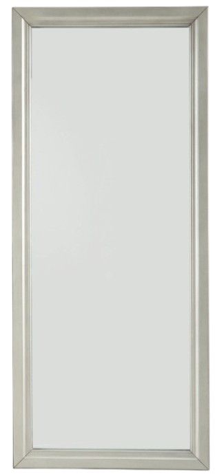 Signature Design by Ashley® Evesen Champagne Floor Standing Mirror with Storage and LED-0