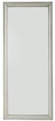 Signature Design by Ashley® Evesen Champagne Floor Standing Mirror with Storage and LED-0
