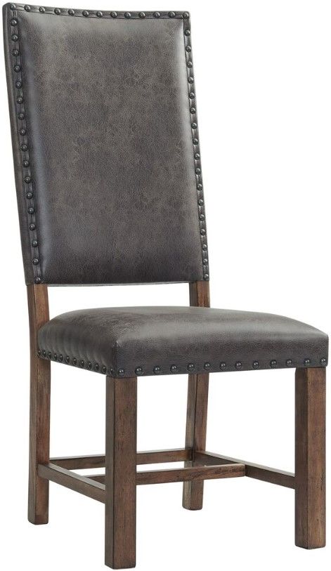 Elements International Gramercy 7-Piece Chocolate/Weathered Brown Rectangular Dining Set-2
