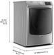 Maytag® 7.3 Cu. Ft. Metallic Slate Front Load Gas Dryer-2
