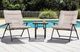 Furniture of America® Bastia 3-Piece Beige/Black Fabric/Metal Outdoor Conversation Set-0