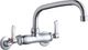 Elkay Chrome Foodservice 3-8" Adjustable Centers Wall Mount Faucet-0