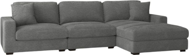 Elements International Arizona 3-Piece Steno Charcoal Right-Arm Facing Sectional and Chaise-0