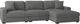 Elements International Arizona 3-Piece Steno Charcoal Right-Arm Facing Sectional and Chaise-0
