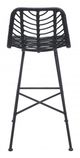 Zuo® Malaga Black Bar Chair-3