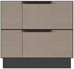 Country View Woodworking Customizable American Modern 2-Drawer Plinth Base Nightstand-0