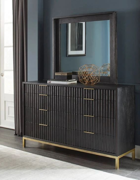 Modus Furniture Kentifield Black Drifted Oak Dresser-1