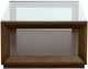 Magnussen Home® Sebastian Cinnamon Rectangular End Table with Glass Top and Casters-3