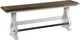 Intercon Drake French Oak/Rustic Gray 68" Backless Counter Bench-0