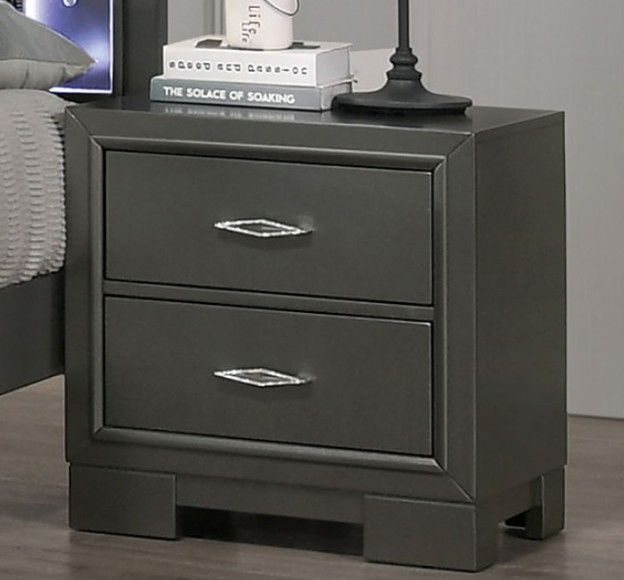 Furniture of America® Alison 4-Piece Metallic Gray Queen Bedroom Set-3