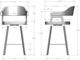 Amisco Customizable Carmen Swivel Counter Stool-2