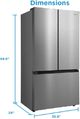 Midea® 36" 26.5 Cu. Ft. Stainless Steel Counter Depth French Door Refrigerator with AutoFill Pitcher and Dual Ice Maker-3