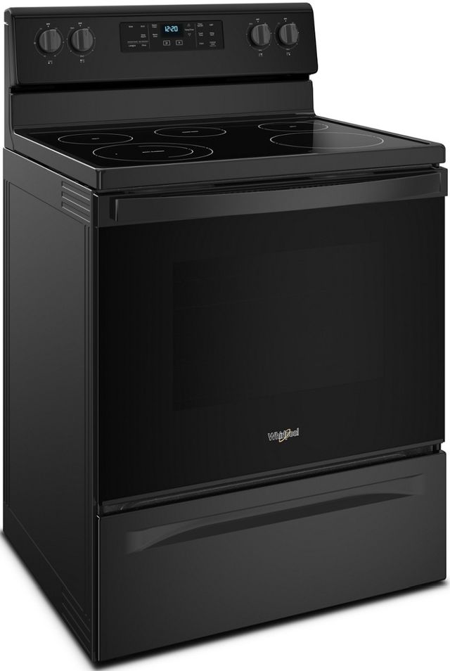 Whirlpool® 30" Black Free Standing Electric Range-2
