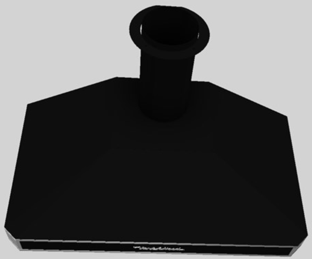 Vent-A-Hood® A Series 48" Black Retro Style Wall Mounted Range Hood-2