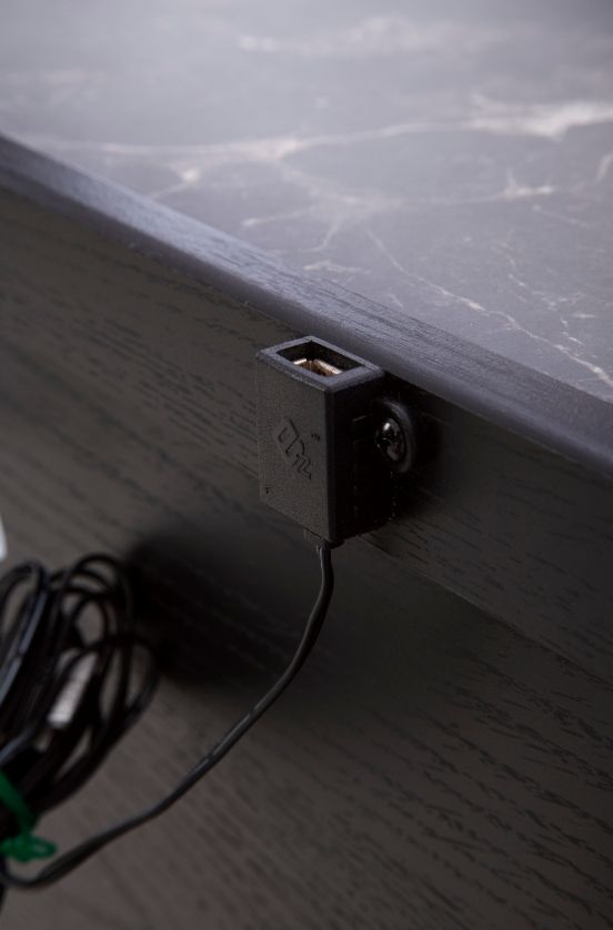 Signature Design by Ashley® Clanden Black Rectangular End Table-4
