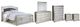 Signature Design by Ashley® Coralayne 6-Piece Silver California King Panel Bed Set-0
