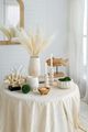 A & B Home Earthy White Round Cement Planter-3