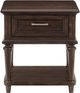 Mazin Furniture Cardano Driftwood Charcoal End Table-1