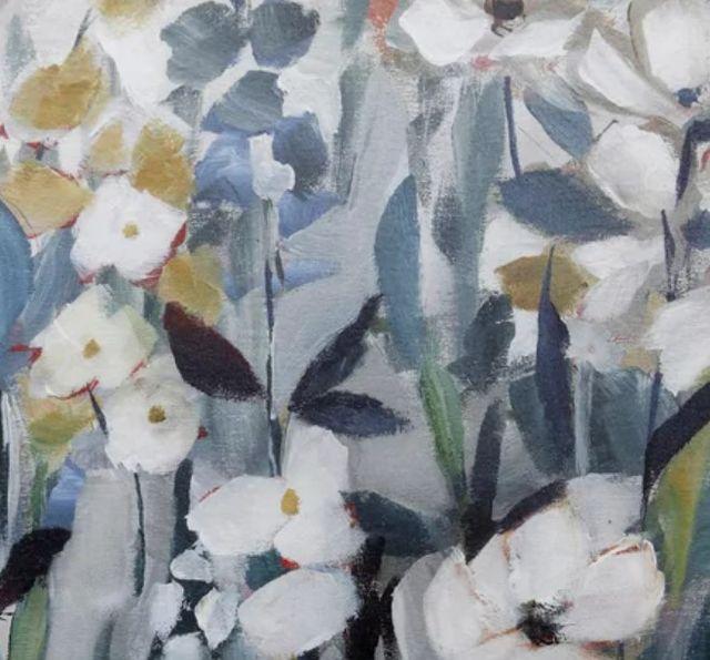 Stylecraft Happy Fields Blue/Gray/White Wall Art-1