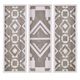 Olliix by Madison Park Mandal 3 Pieces Grey Panel Printed Wood Wall Decor Set-0