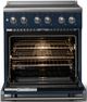 Viking® 5 Series 30" Slate Blue Pro Style Electric Range with Polished Chrome Trim-1