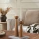 Renwil® Laurier 2-Piece Light Brown Candle Holder-1