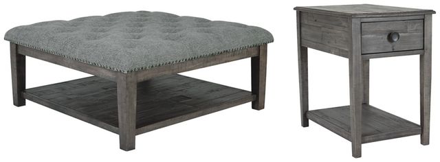 Signature Design by Ashley® Borlofield 2-Piece Linen Living Room Table Set-0