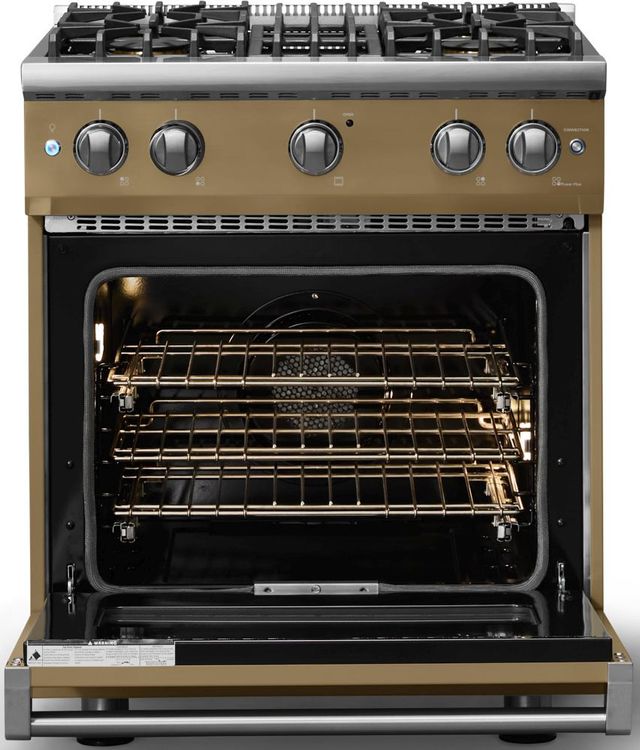 Viking® 5 Series 30" Golden Hour Pro Style Gas (LP) Range with Polished Chrome Trim-1
