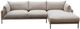 Moe's Home Collection Jamara 2-Piece Sandy Beige Right-Arm Facing Sectional and Chaise-1