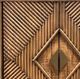 Million Dollar Rustic Old West Brown 2-Door Diamond Console-1