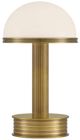 Currey & Company Promenade Antique Brass/Milk Cordless Table Lamp-0