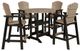 Signature Design by Ashley® Fairen Trail 5-Piece Black/Driftwood Outdoor Dining Set-0