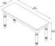 Powell® Willow 6-Piece Honey Brown/Vanilla White Dining Set-4