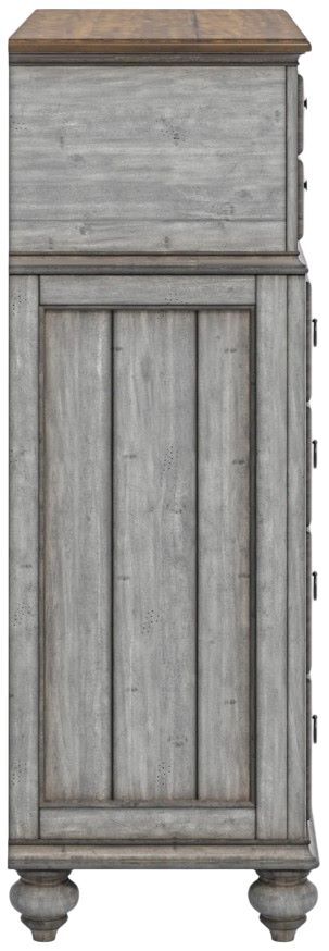 Flexsteel® Plymouth Distressed Graywash Drawer Chest-2