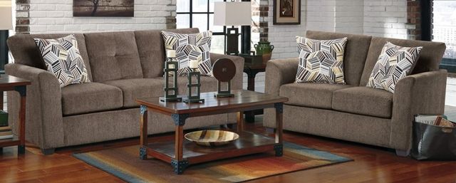 American Wholesale Furniture Kennedy Chocolate 59'' Loveseat-2