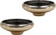 Dovetail Furniture Rendale 2-Piece Metallic Bowl Set-0