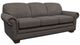 La-Z-Boy® Mackenzie Greystone Leather Queen Sleeper Sofa-0