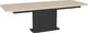 Amisco Customizable Lucarelli 120" Rectangular Extendable Table with 1" White Oak Veneer Top, Radius Corners and 1 Leaf-0
