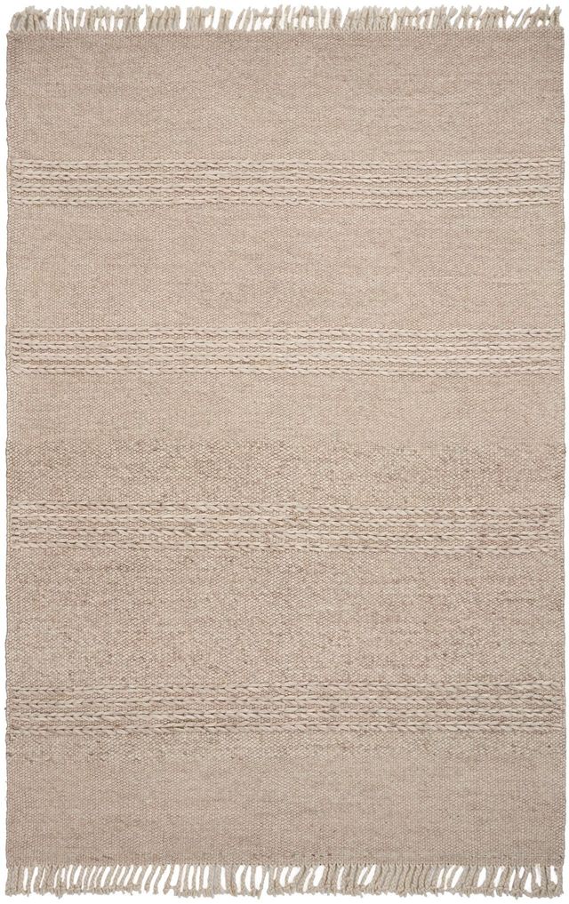 KAS Rugs Maui Natural Cable Knit 5'x8' Rug-0