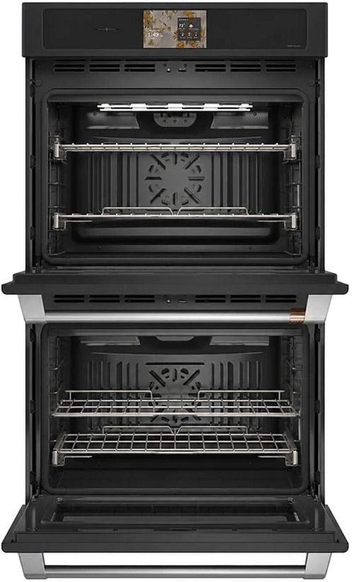 Café™ Professional Series 30” Matte Black Smart Double Electric Wall Oven with Convection-1