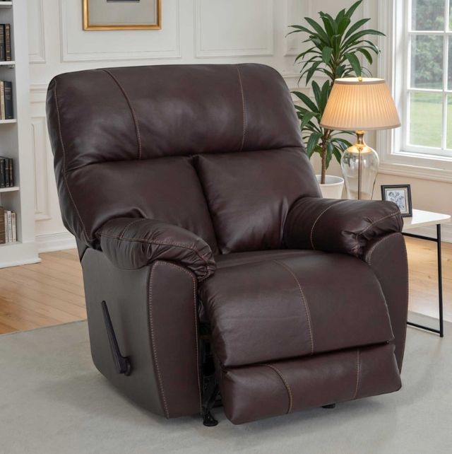 Franklin™ Kent Eden French Roast Leather Power Rocker Recliner-3