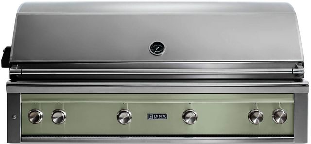 LYNX® Professional 4-Burner Desert Sage Built-In Natural Gas Grill with Rotisserie-0